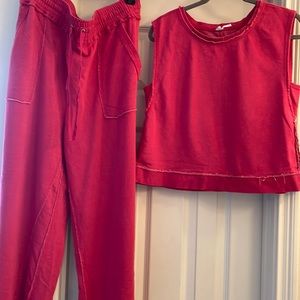 Anthropologie Daily Practice Lounge Set